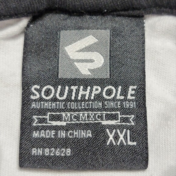Southpole Hoodie Tee SS B&W - Size XXL - Picture 5 of 7